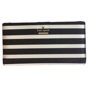 kate spade hawthorne lane glitter striped wallet